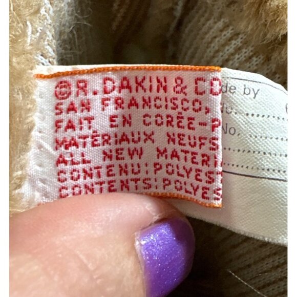 Horse Hand Puppet By R. Dakin & Co Plush Brown W/ Blue Halter 11" Long 1985 - Picture 6 of 9